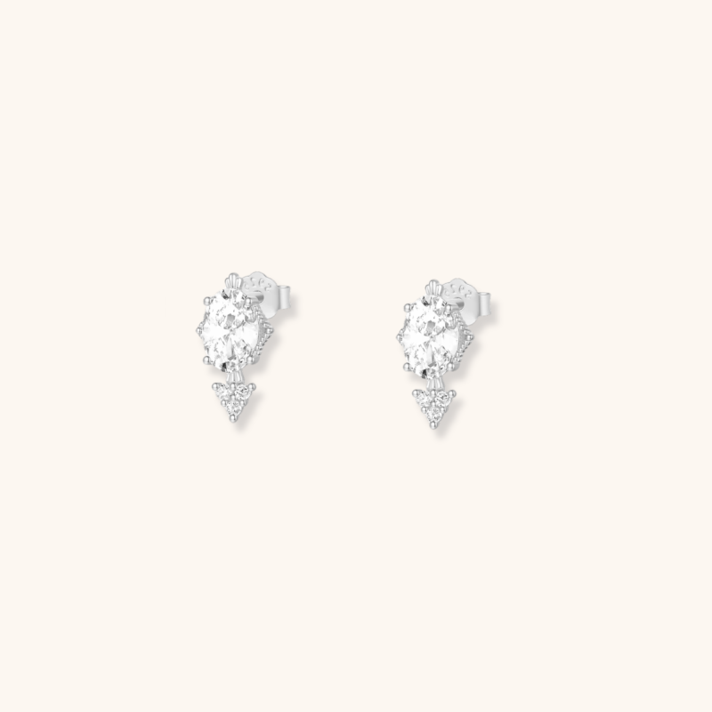 Puces oxydes flèche argent 925