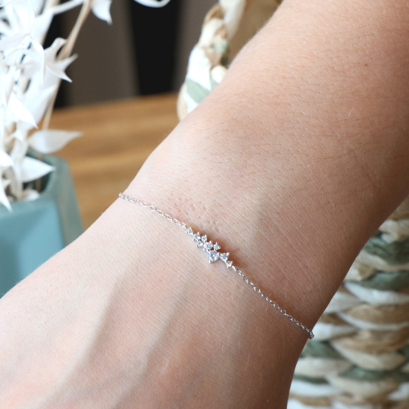 Bracelet enfilade oxydes - argent 925
