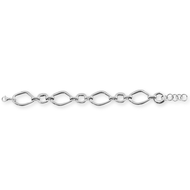 Bracelet maille géométrique acier inox