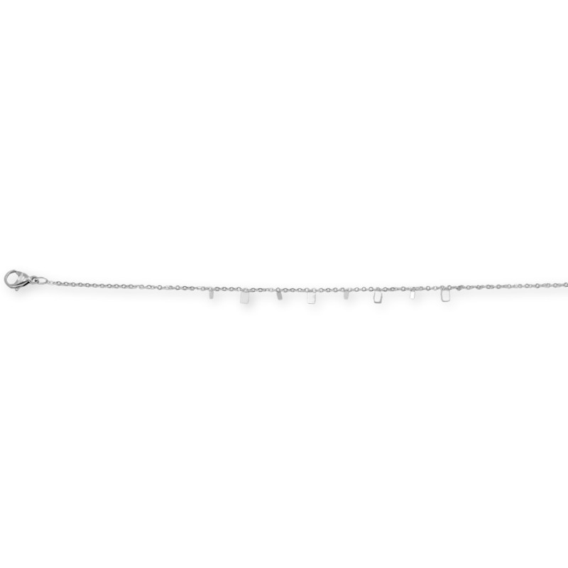 Bracelet pampilles rectangle acier
