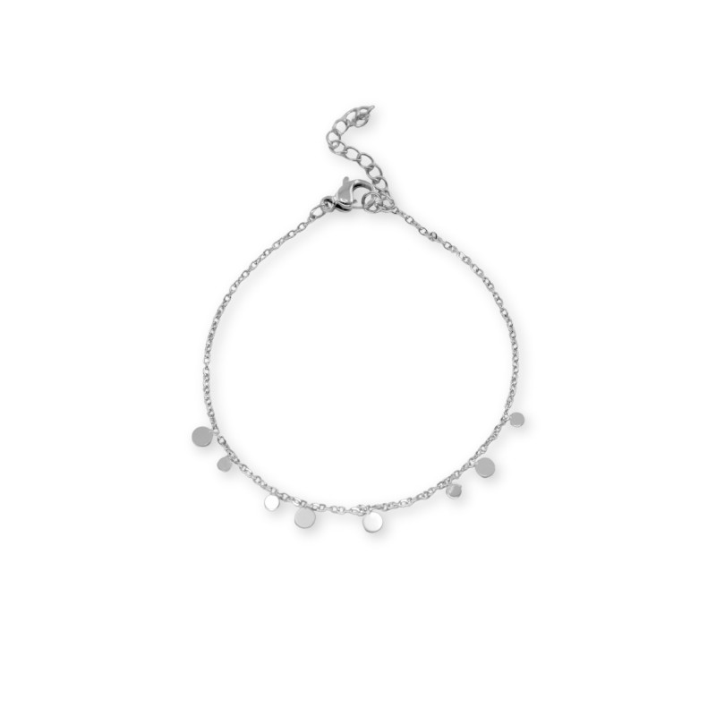 Bracelet pampilles rond acier
