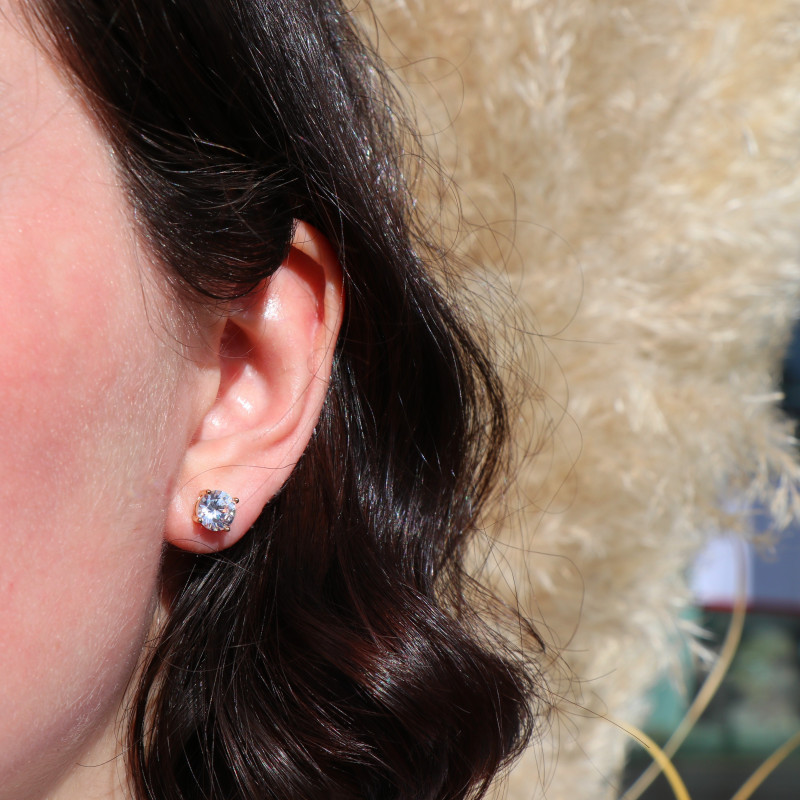 Puces d'oreilles Oz 7mm Pl Or