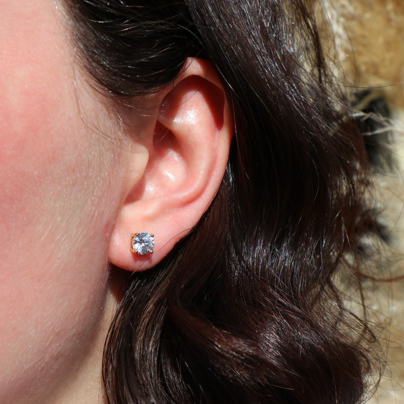 Puces d'oreilles Oz 6mm Pl Or