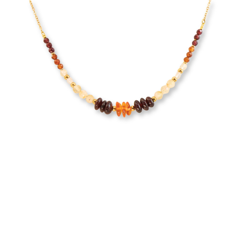 Collier de pierres fines fabriqué en France