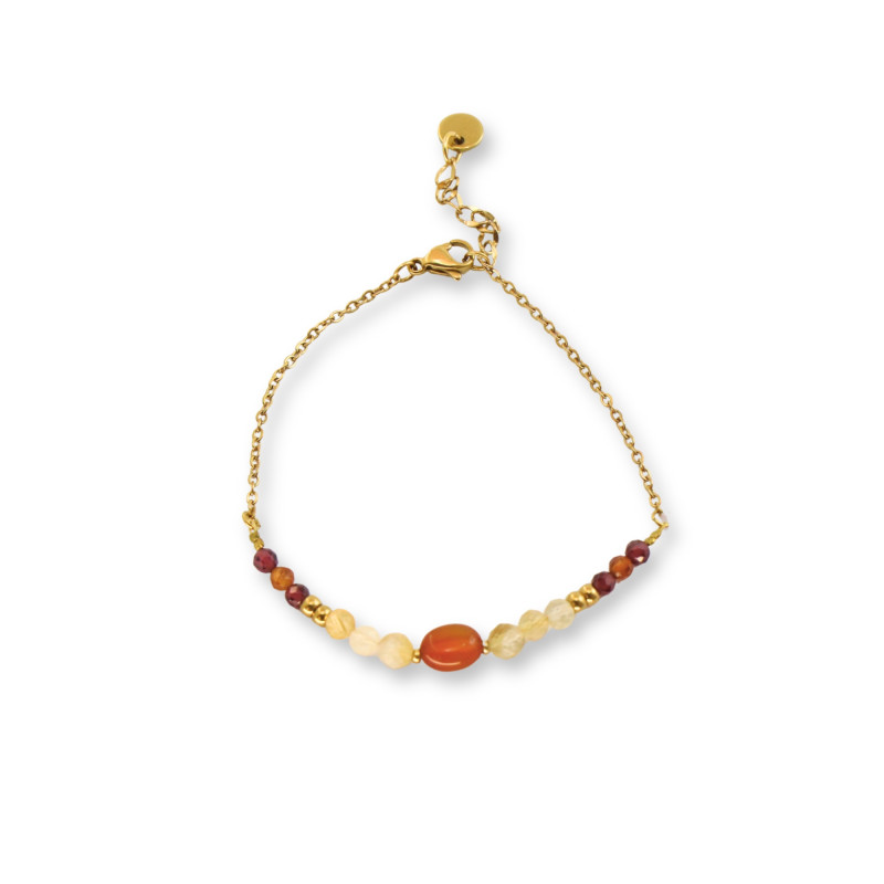 Collier de pierres fines fabriqué en France