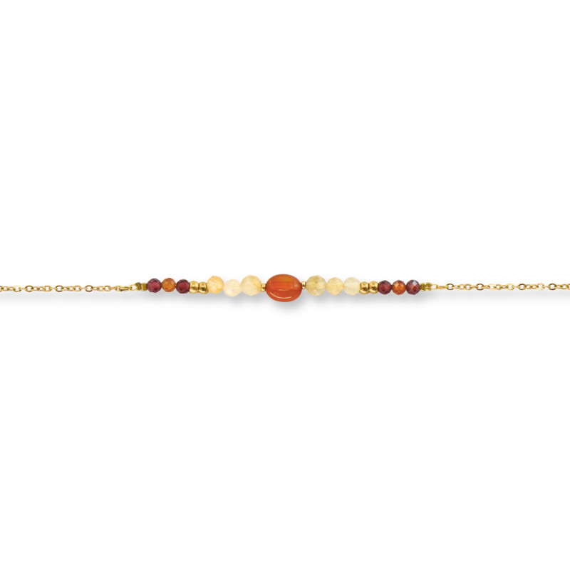 Collier de pierres fines fabriqué en France