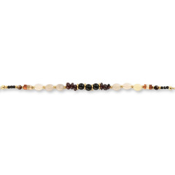 copy of BRA 3 citrines + pampille éventail