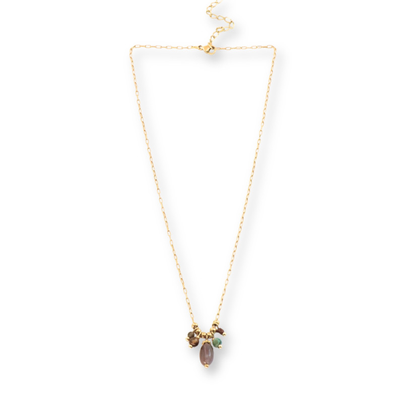 Collier de pierres fines fabriqué en France