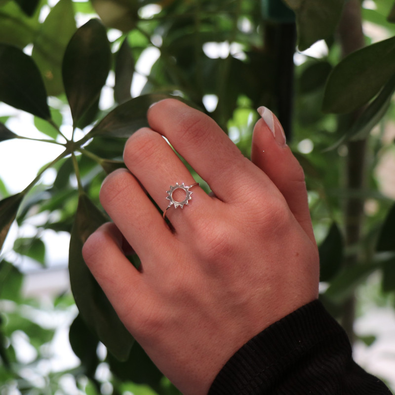 Bague soleil Arg 925