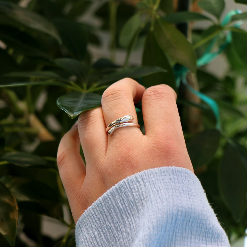 Bague croisée - Argent 925