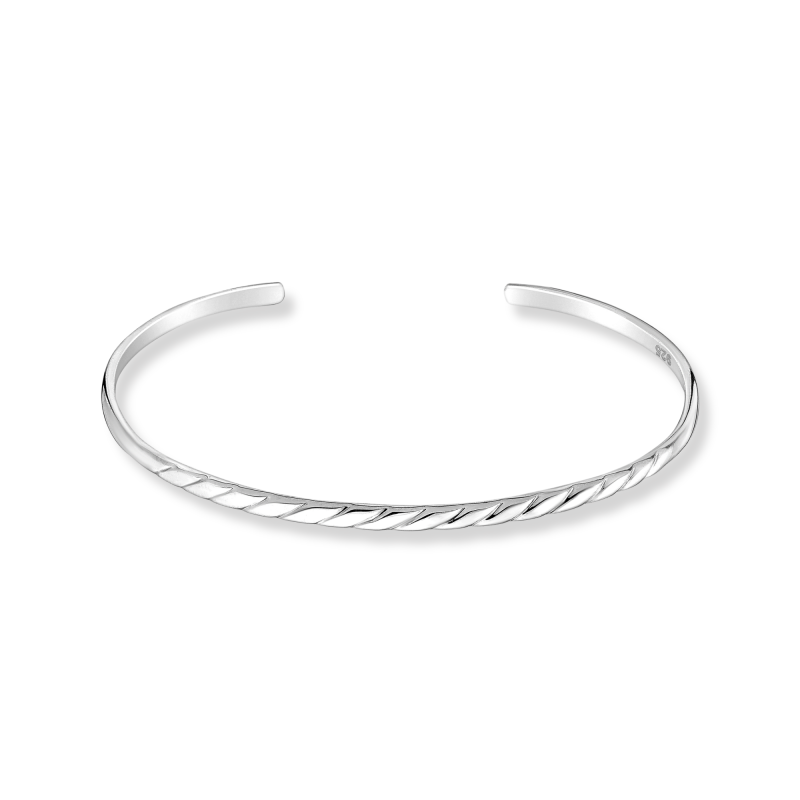 Jonc torsadé - Argent 925