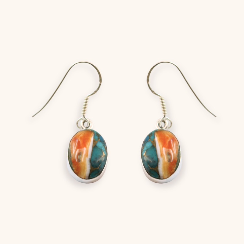 Boucles hameçons turq+coquille rondes - Argent