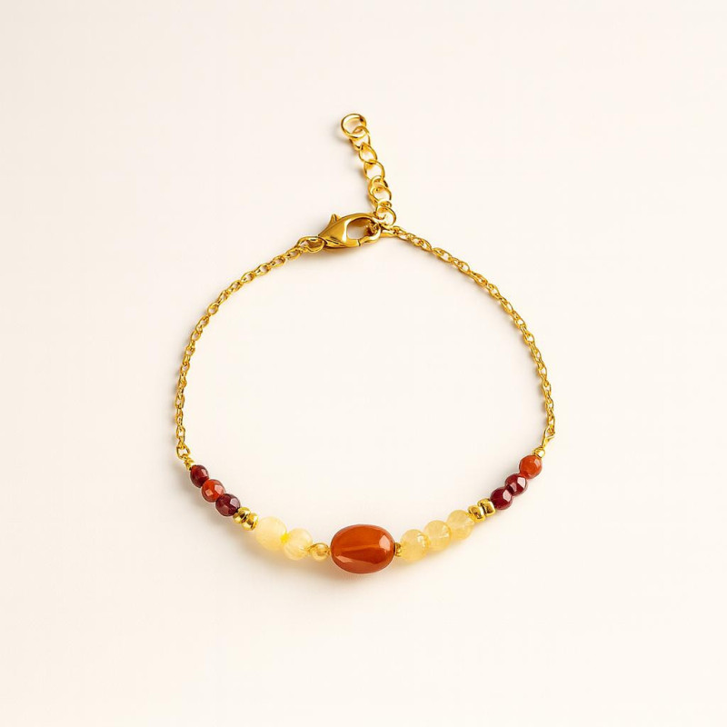 Collier de pierres fines fabriqué en France