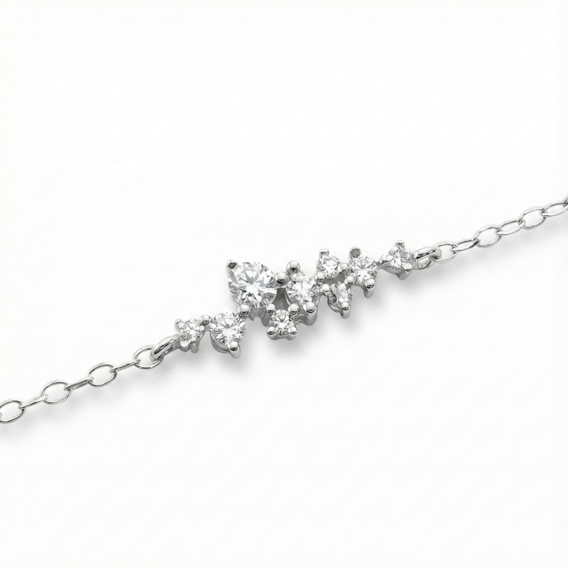 Bracelet enfilade oxydes - argent 925