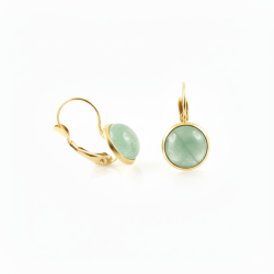 copy of Boucles dormeuses jaspe rouge