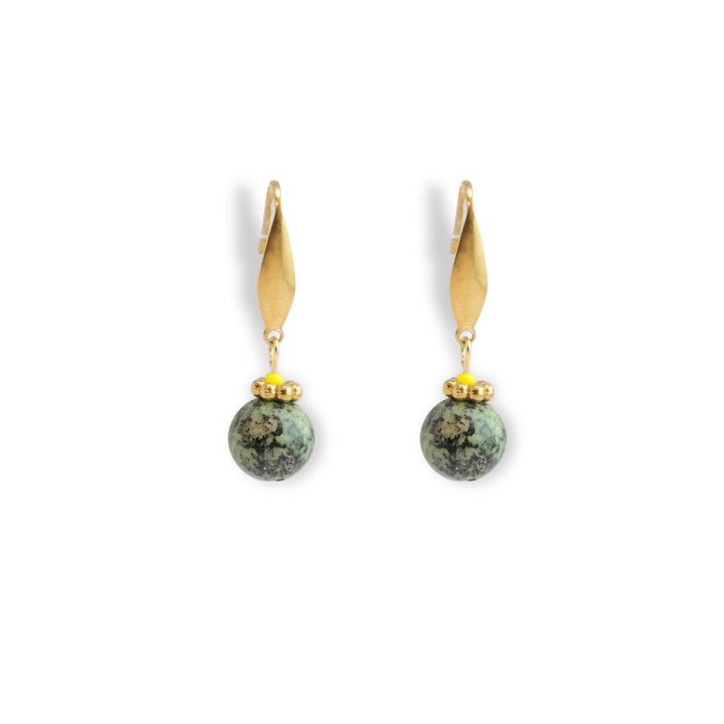 Boucles sphères turquoise africaine
