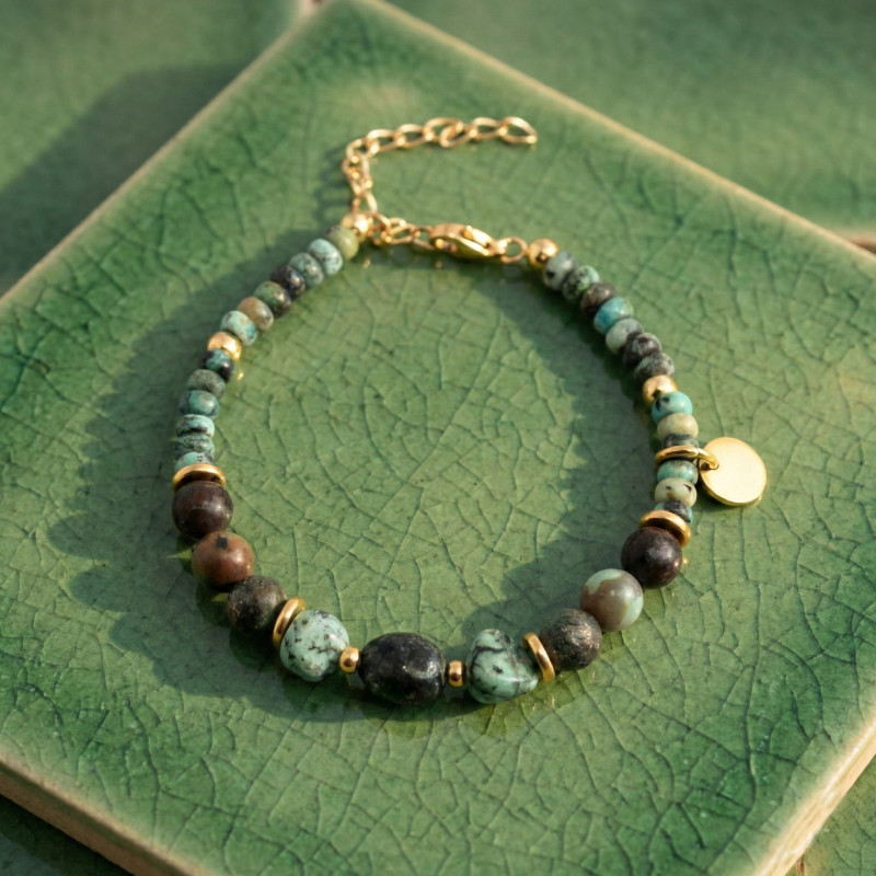 Bracelet turquoise africaine