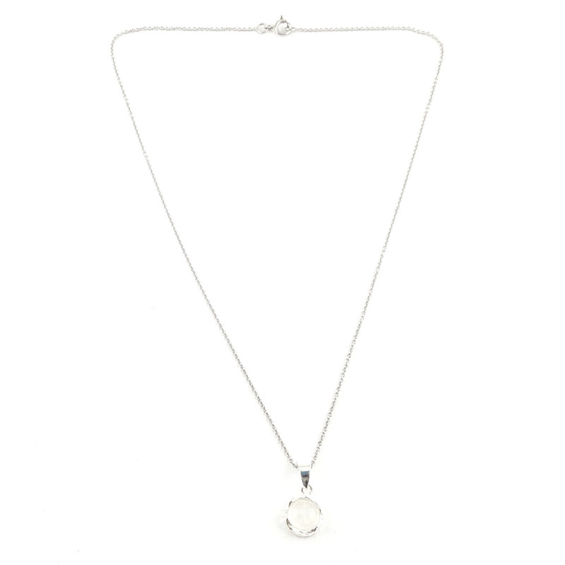 Pendentif pierre de lune argent
