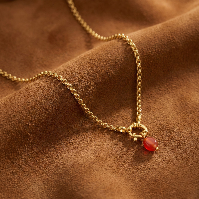 Collier de pierres fines fabriqué en France
