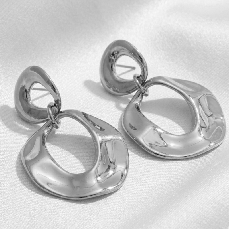 Boucles double cercles ouvert - acier inox