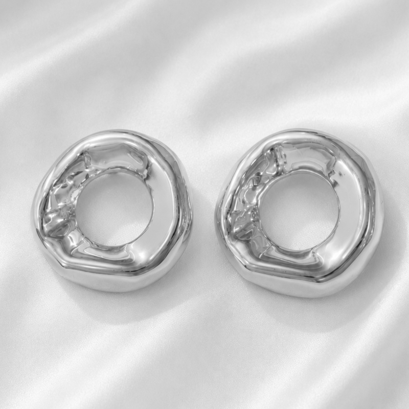 Boucles rond ouvert rigides - acier inox