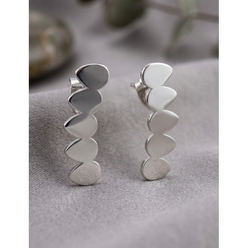Boucles 5 feuilles clou