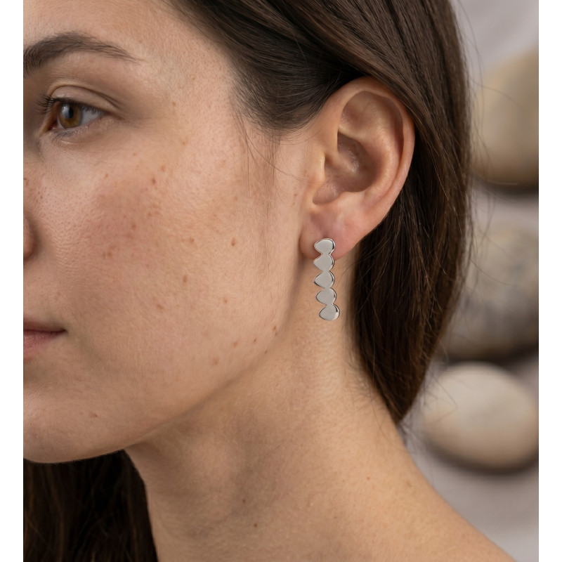 Boucles 5 feuilles clou