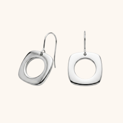 Boucles hameçon pendantes carré