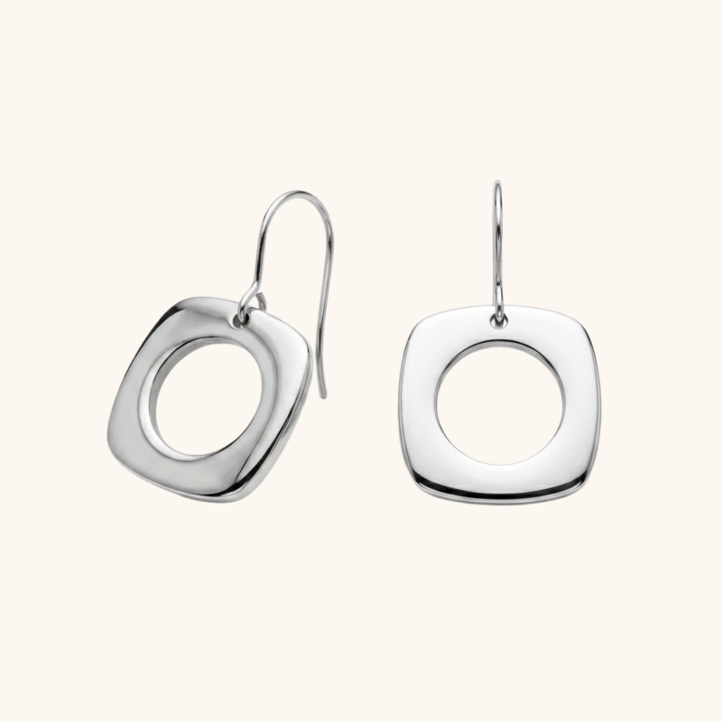 Boucles hameçon pendantes carré