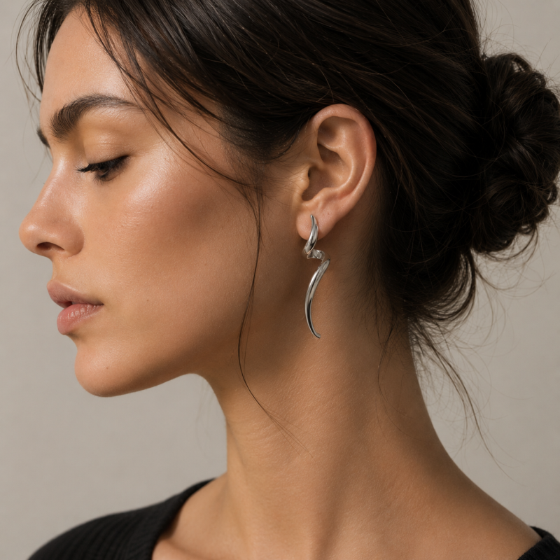 Boucles rigides petites spirales - acier inox