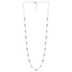 Collier long rectangles kaki