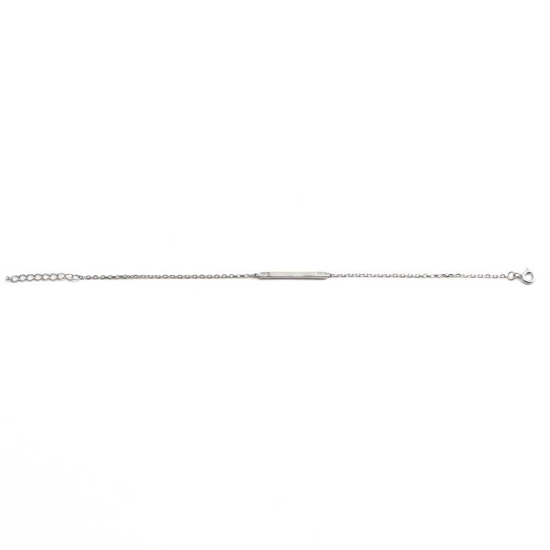 Bracelet chaîne barre - Argent 925
