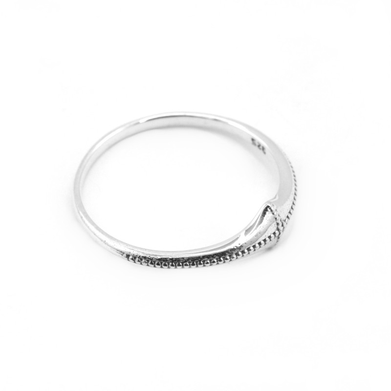 Bague argent croix ethnique
